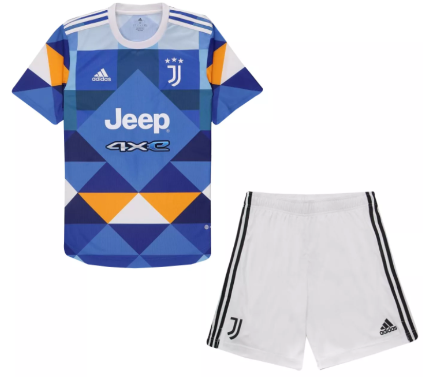 Kit infantil IV Juventus 2021 2022 Adidas oficial 